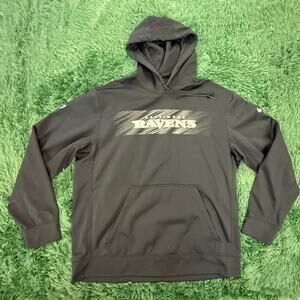 Nike Baltimore Ravens Black | Gray XL Pullover Sweatshirt Hoodie NFL